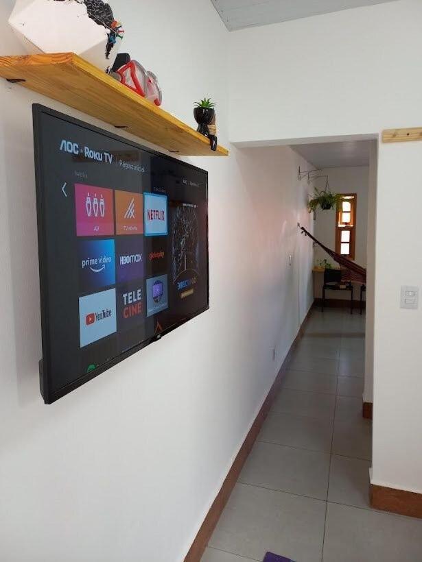 הוילה Casinha Aconchegante No Centro De Bonito I Tv, Ar-Condicionado, Bicicletas, Rede, Cozinha E Wi-Fi 20Mb מראה חיצוני תמונה